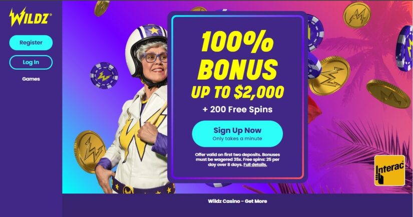 Wildz Casino bonus