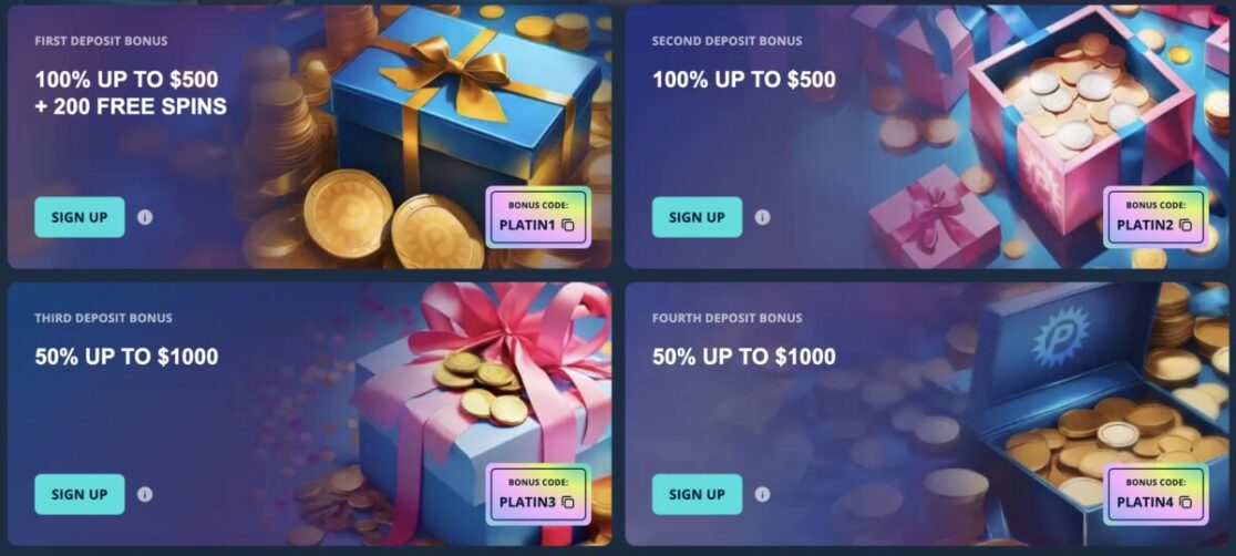Platin Casino Welcome Bonus