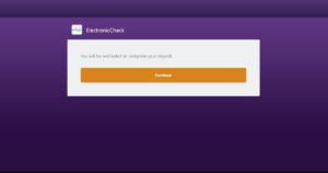 Compete your eCheck casino deposit