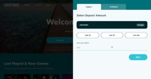 Choose your deposit amount with Instadebit