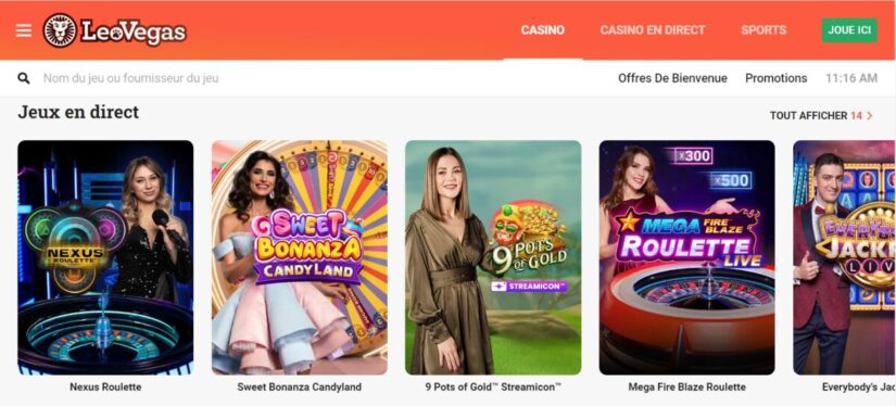 leovegas casino en direct