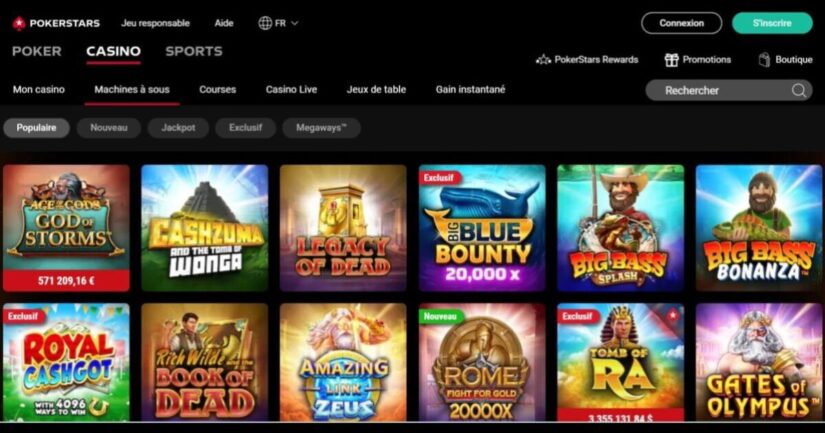 jeux de casino pokerstars