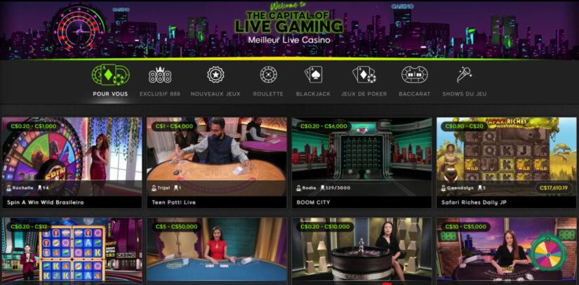 888casino en direct