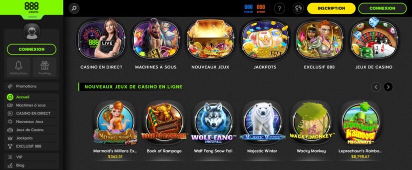 888 casino jeux 