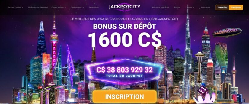 Jackpotcity bonus sur depot