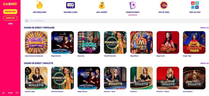 Caxino casino en direct