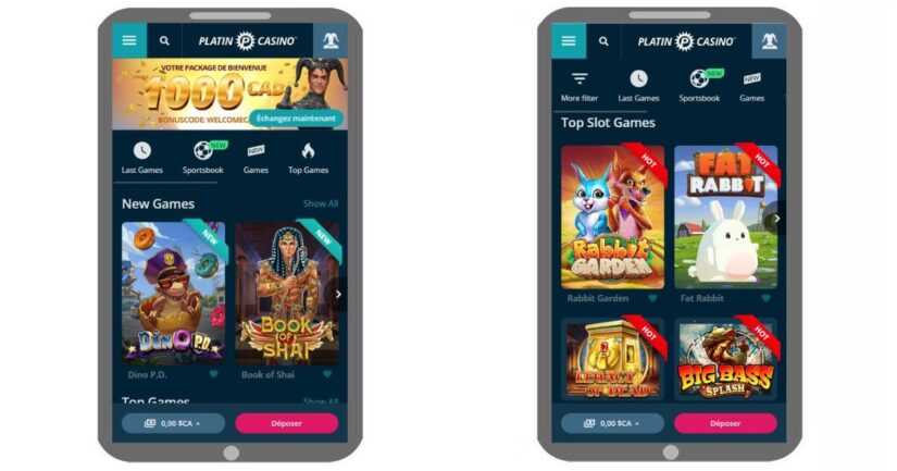 Platin casino mobile