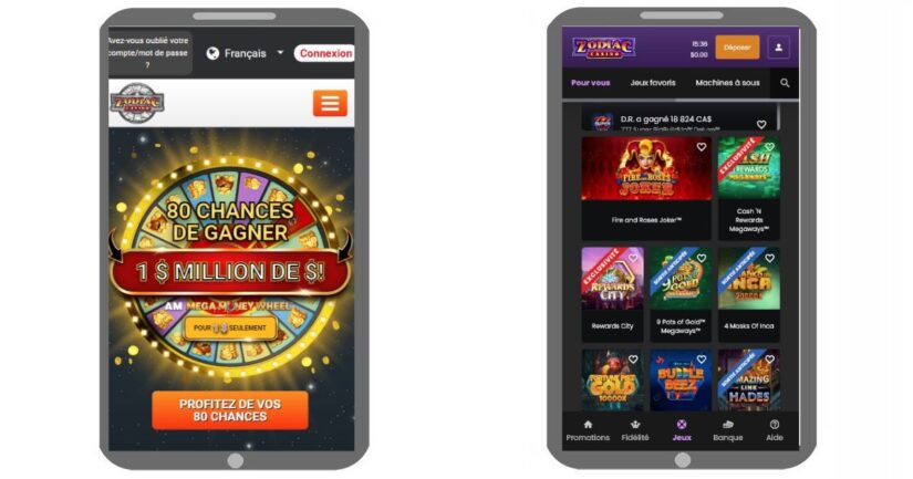 zodiac casino mobile