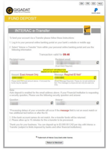 Connectez-vous à votre compte Interac en ligne ou Interac e-Transfer