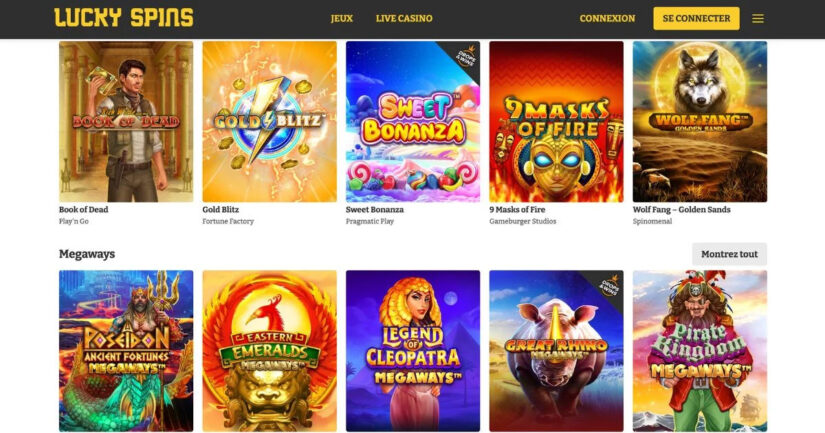 meilleur casino en ligne canada - lucky spins